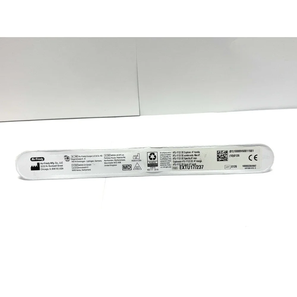 Hu Friedy EXTU17/237 Dental Explorer TU-17/23 DE #7 Handle Sealed New USA